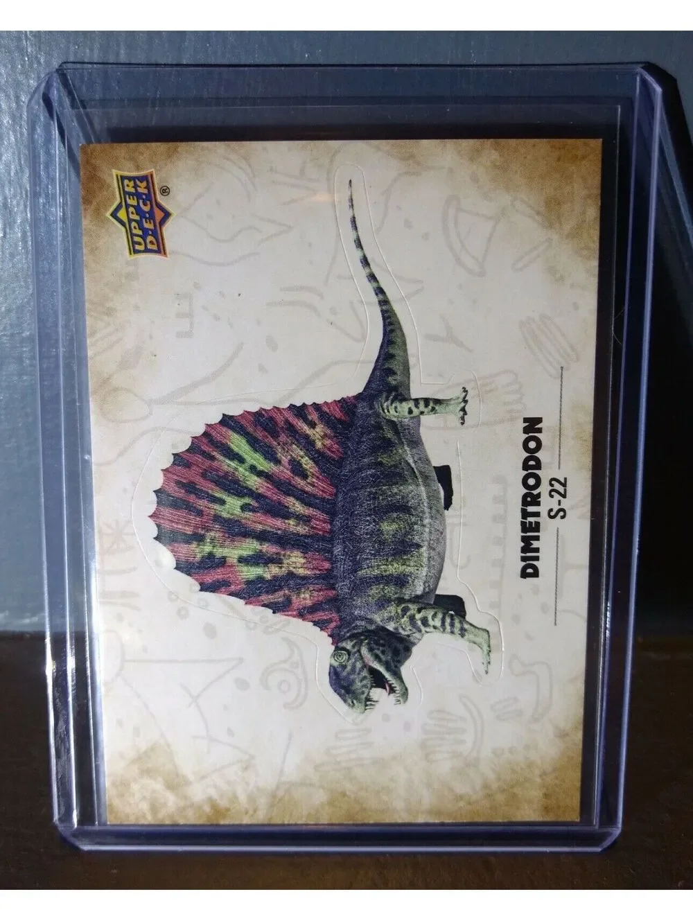 2015 Upper Deck Dinosaurs Dimetrodon #S-22 Trading Sticker Card